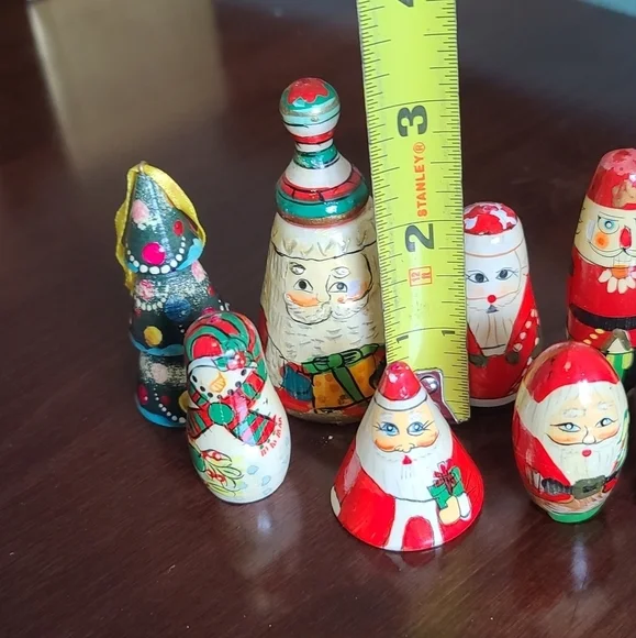 Hand painted vintage Russian collection of Christmas decor - Picture 2 of 11